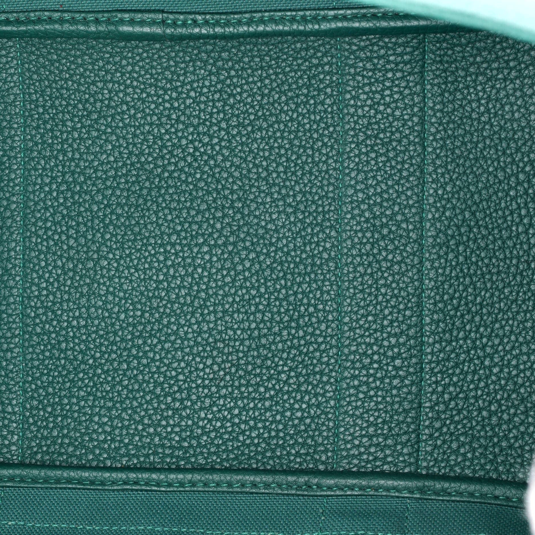 Pre-Owned Hermes Garden Party Tote Toile and Leather 36, Alternate, color, Malachite