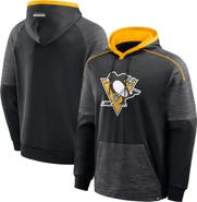 FANATICS Men's Fanatics Black Pittsburgh Penguins Goaltender Defender Pullover Hoodie