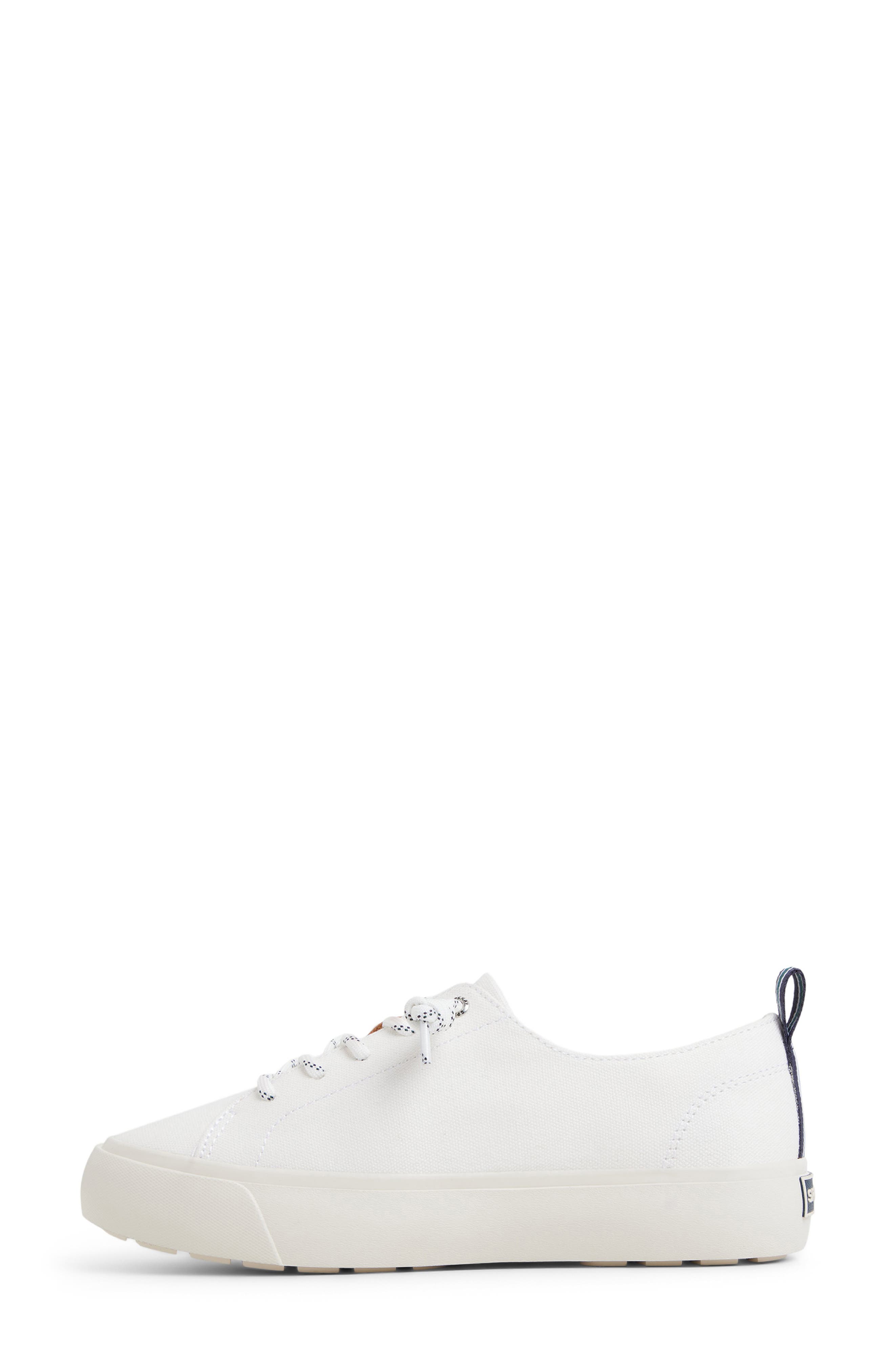 Sperry Cove Lace-to-Toe Sneaker, Alternate, color, White