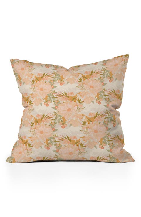 Floral Bloom Throw Pillow
