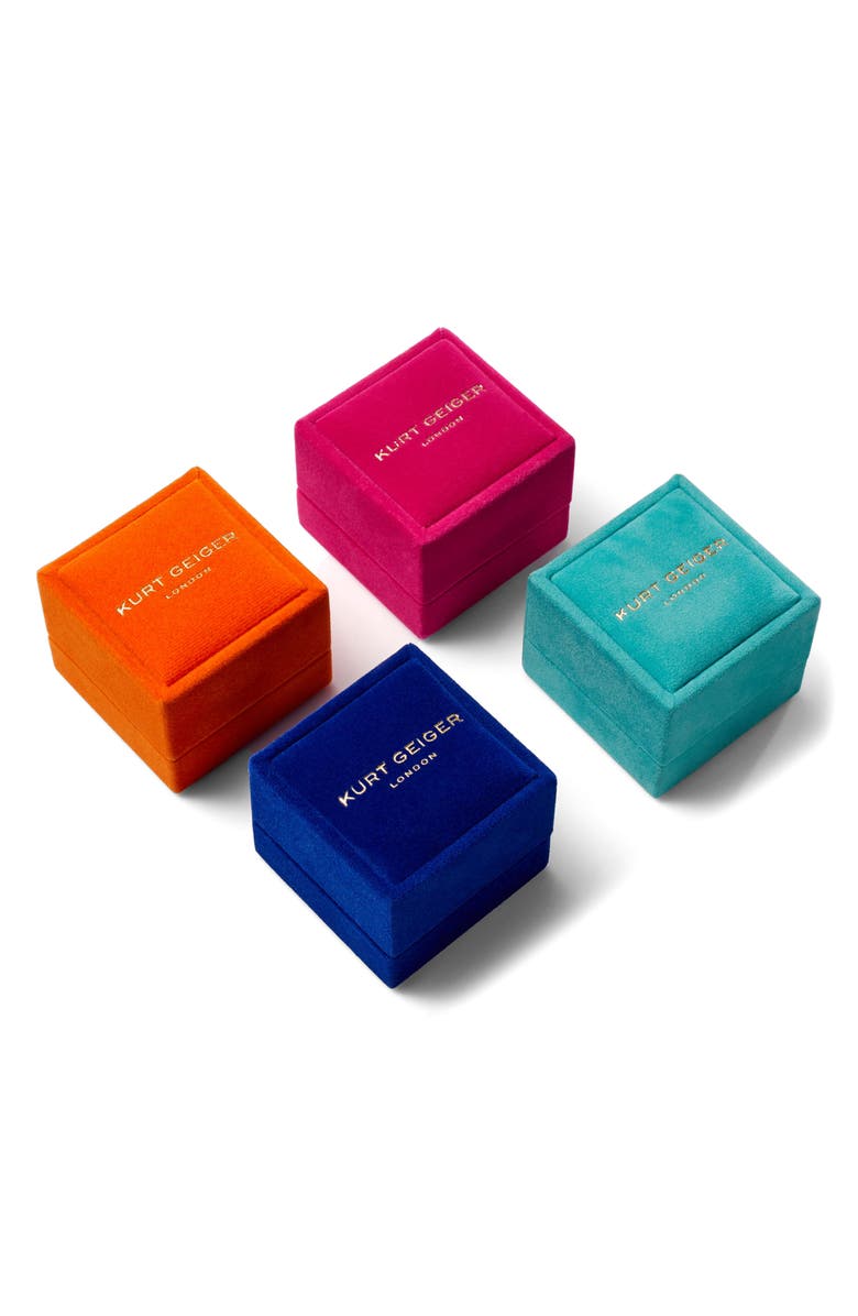 Kurt Geiger London Rainbow Crystal Evil Eye Cocktail Ring, Alternate, color, Multi/ Gold