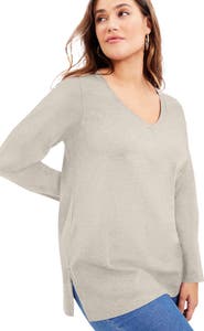 June + Vie Long Sleeve V Neck One + Only Tunic
