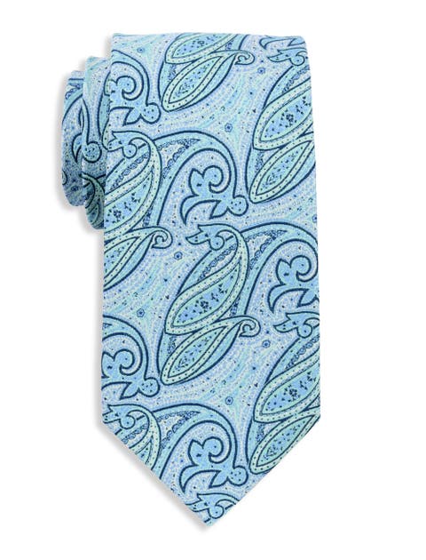 Big & Tall Dotted Paisley Tie