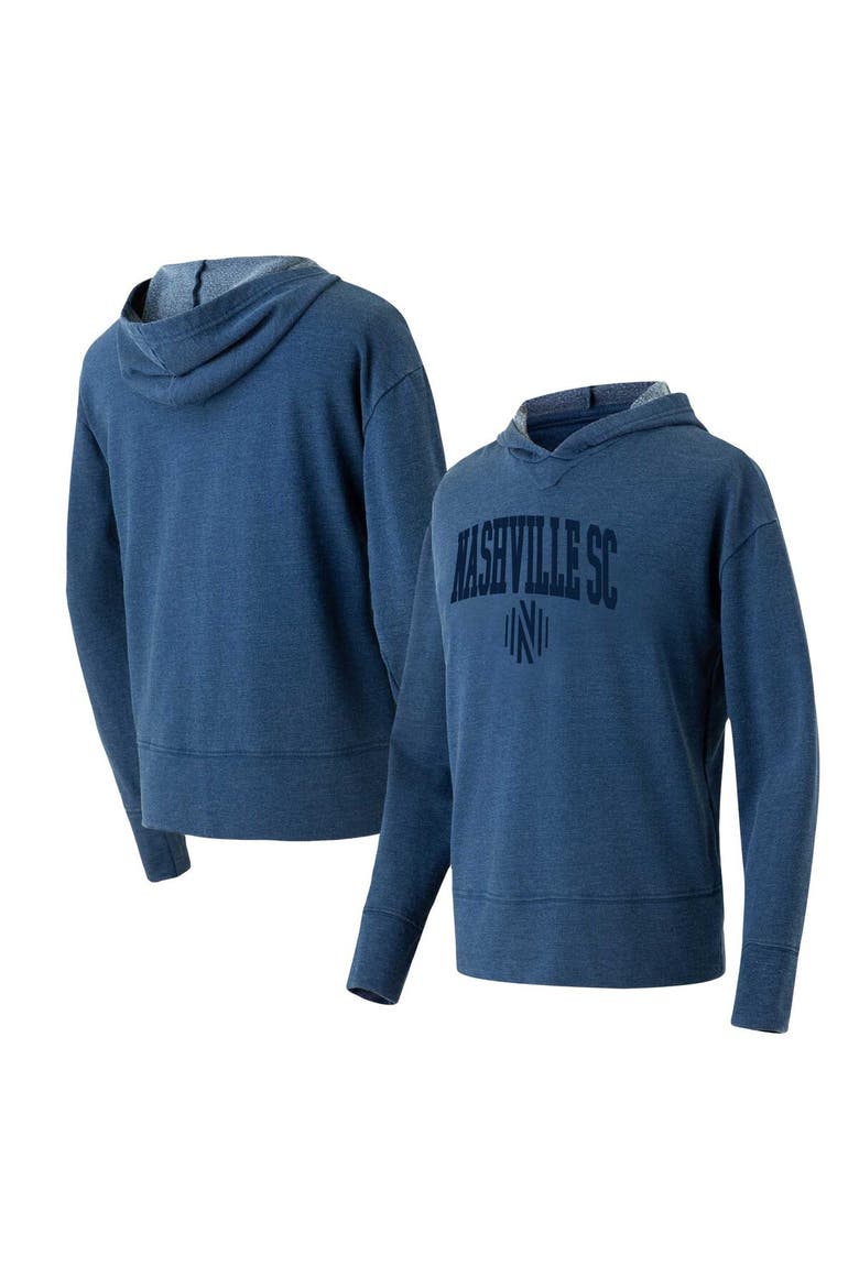 Women's Concepts Sport Navy Nashville SC Volley Hoodie Long Sleeve T-Shirt, Main, color, Navy