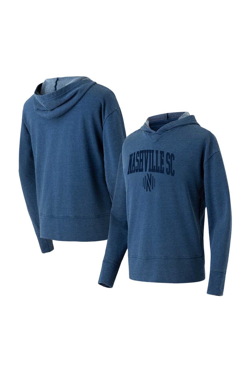 CONCEPTS SPORT Women's Concepts Sport Navy Nashville SC Volley Hoodie Long Sleeve T-Shirt, Main, color, Navy
