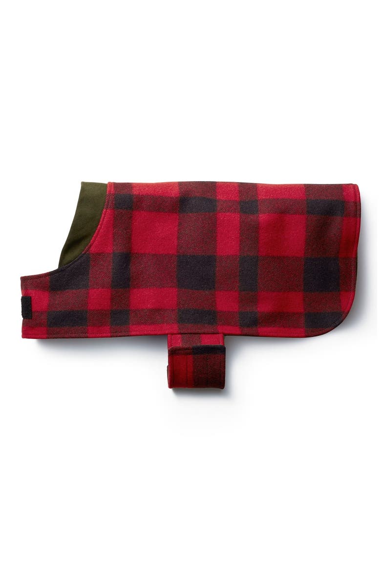'Shelter' Water Repellent Reversible Dog Coat, Alternate, color, OTTER GREEN
