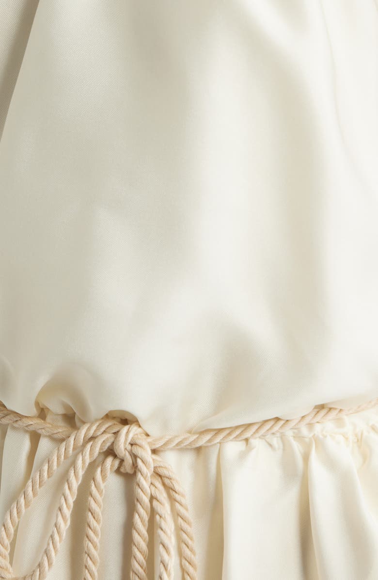 Julia Jordan Tropical Print Mock Neck Maxi Dress, Alternate, color, Ivory Multi