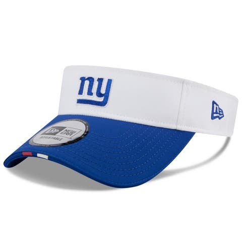 Men's New Era  White/Royal New York Giants 2025 NFL Training Camp Adjustable Visor