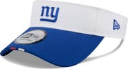 New Era Men's New Era  White/Royal New York Giants 2025 NFL Training Camp Adjustable Visor