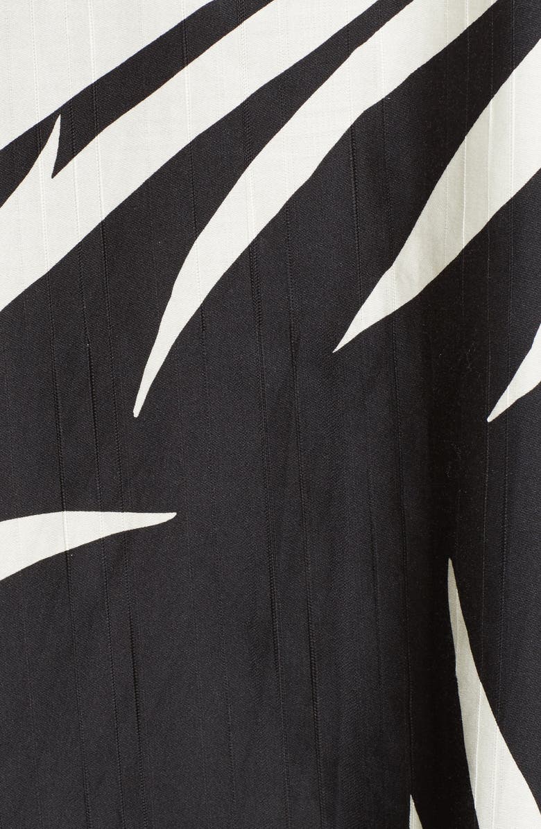 Milly Jackie Palm Print Midi Skirt, Alternate, color, 