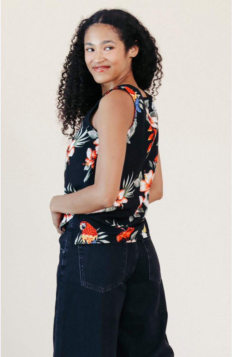 POPLINEN Ada tropical Print Tank, Alternate, color, 
