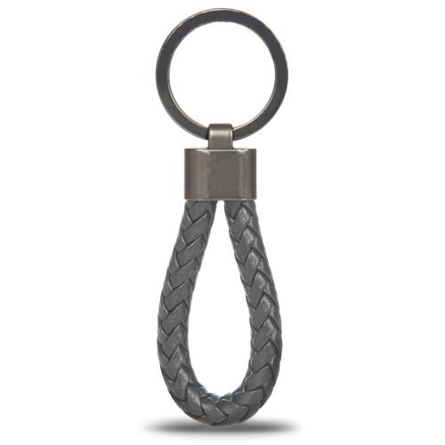 Porsche Design Key Ring Leather Cord In Gray