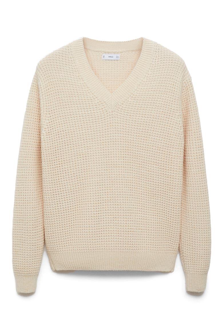 V-Neck Sweater, Main, color, ECRU
