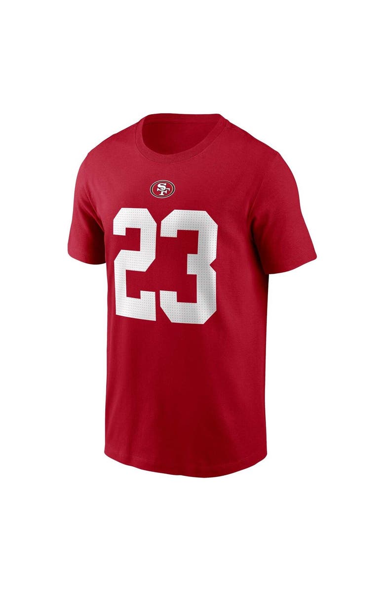 Nike Men's Nike Christian McCaffrey Scarlet San Francisco 49ers Player Name & Number T-Shirt, Alternate, color, Scarlet