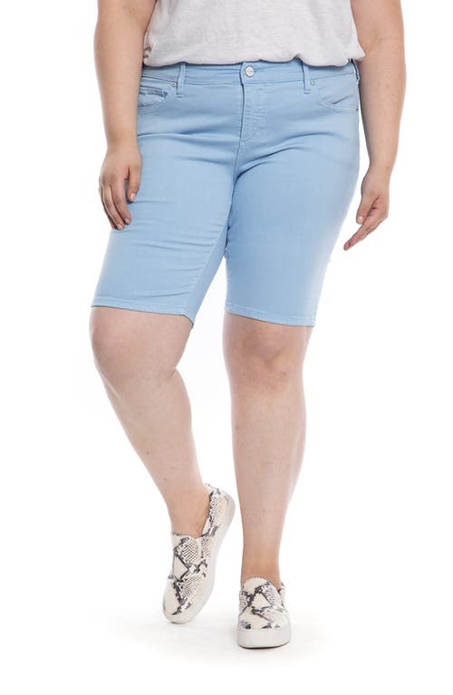 Slink Jeans Denim Bermuda Shorts In Blue