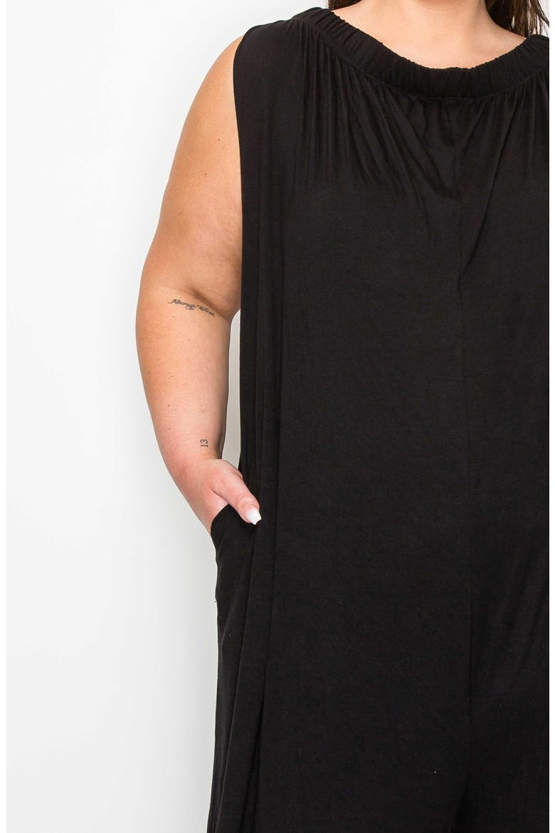 Olson Pocket Wide Leg Jumpsuit, Alternate, color, BLACK
