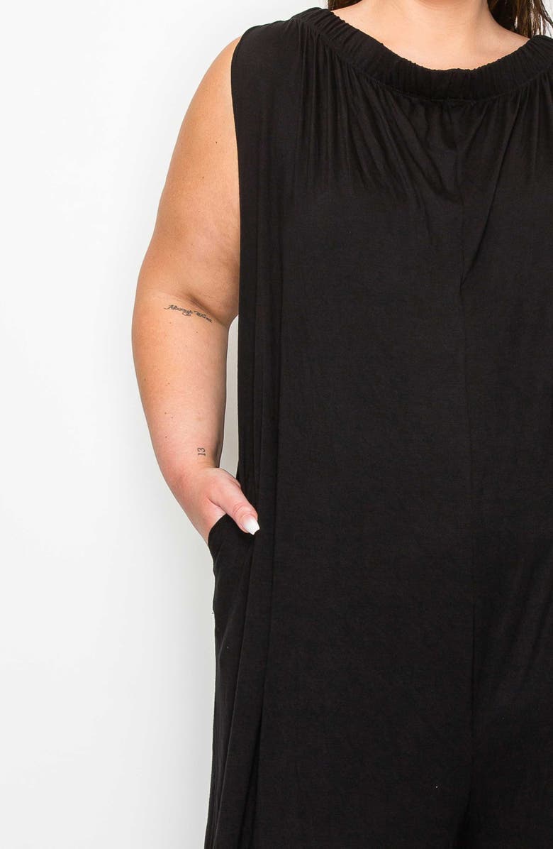 L I V D Olson Pocket Wide Leg Jumpsuit, Alternate, color, Black