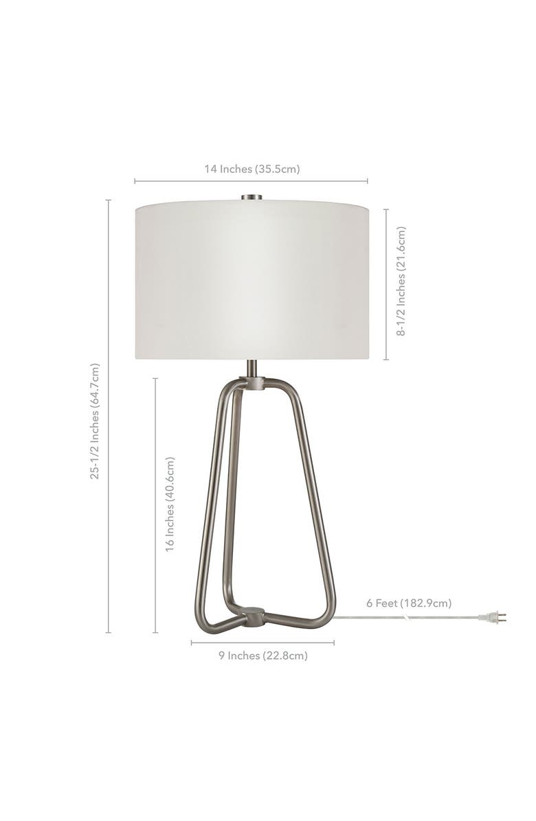 ADDISON AND LANE Marduk Table Lamp - Brushed Nickel, Alternate, color,