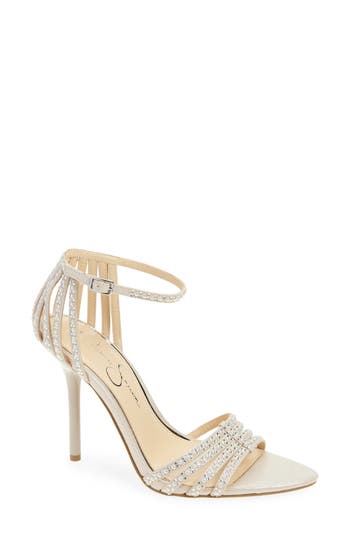 Jessica Simpson Nuvire Pointed Toe Sandal In Silver