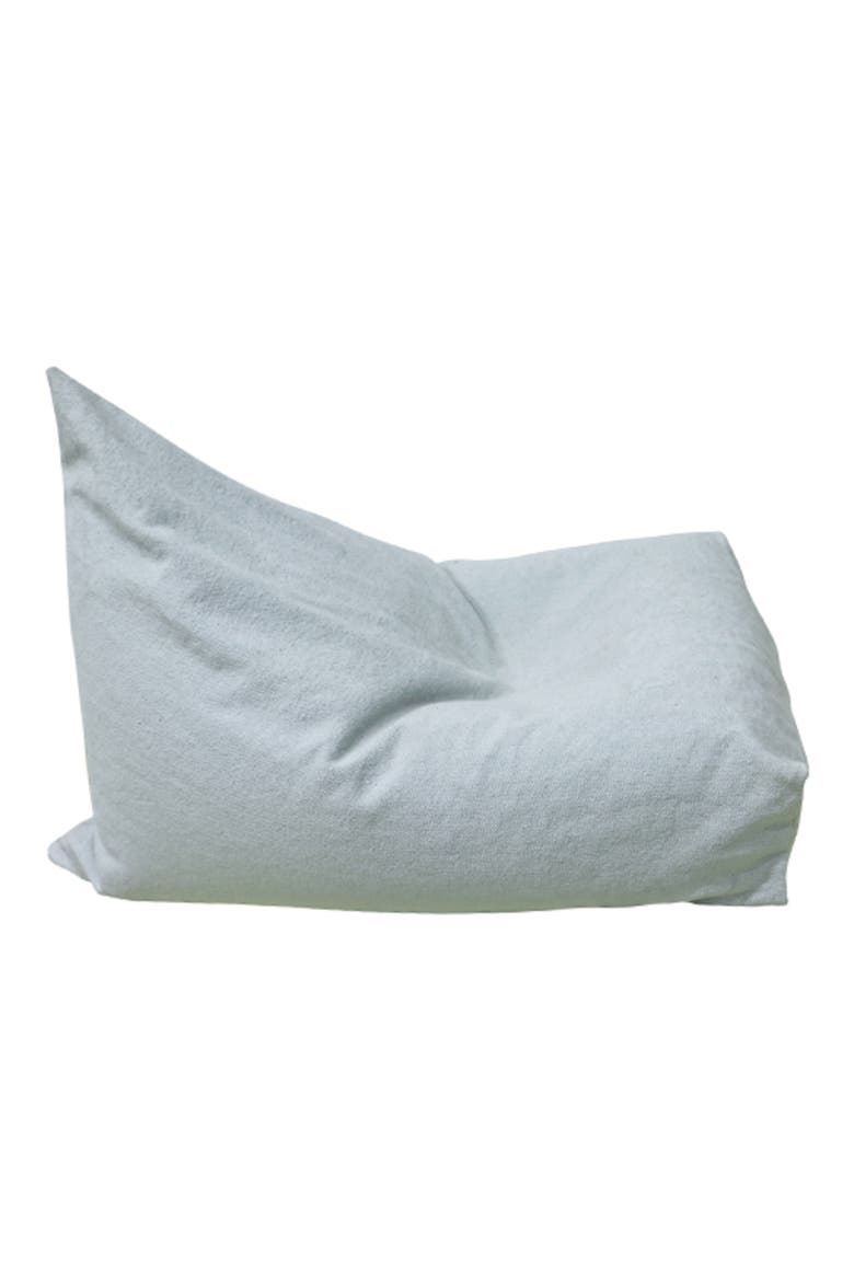Cleo Pouf, Alternate, color, BLUE SAGE