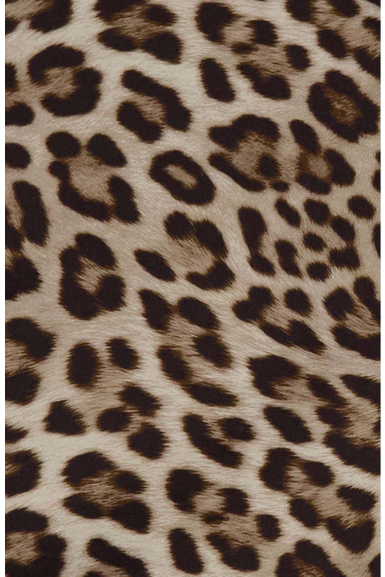 Leopard Mens Flat Front Short, Alternate, color, LEOPARD BROWN