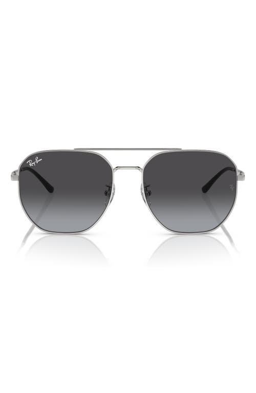 Ray Ban Ray-ban 59mm Gradient Square Sunglasses In Gray