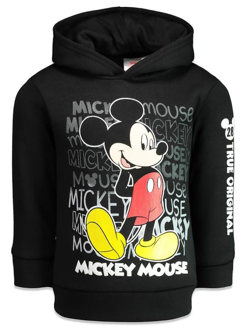 Disney Mickey Mouse & Friends Pullover Hoodie in Mickey Mouse Black 