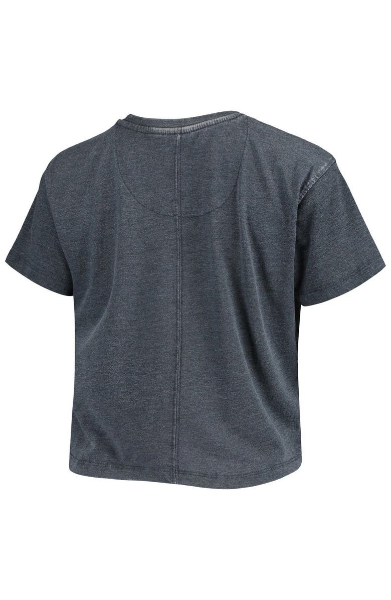 PRESSBOX Women's Pressbox Navy Arizona Wildcats Edith Vintage Burnout Crop T-Shirt, Alternate, color, Navy