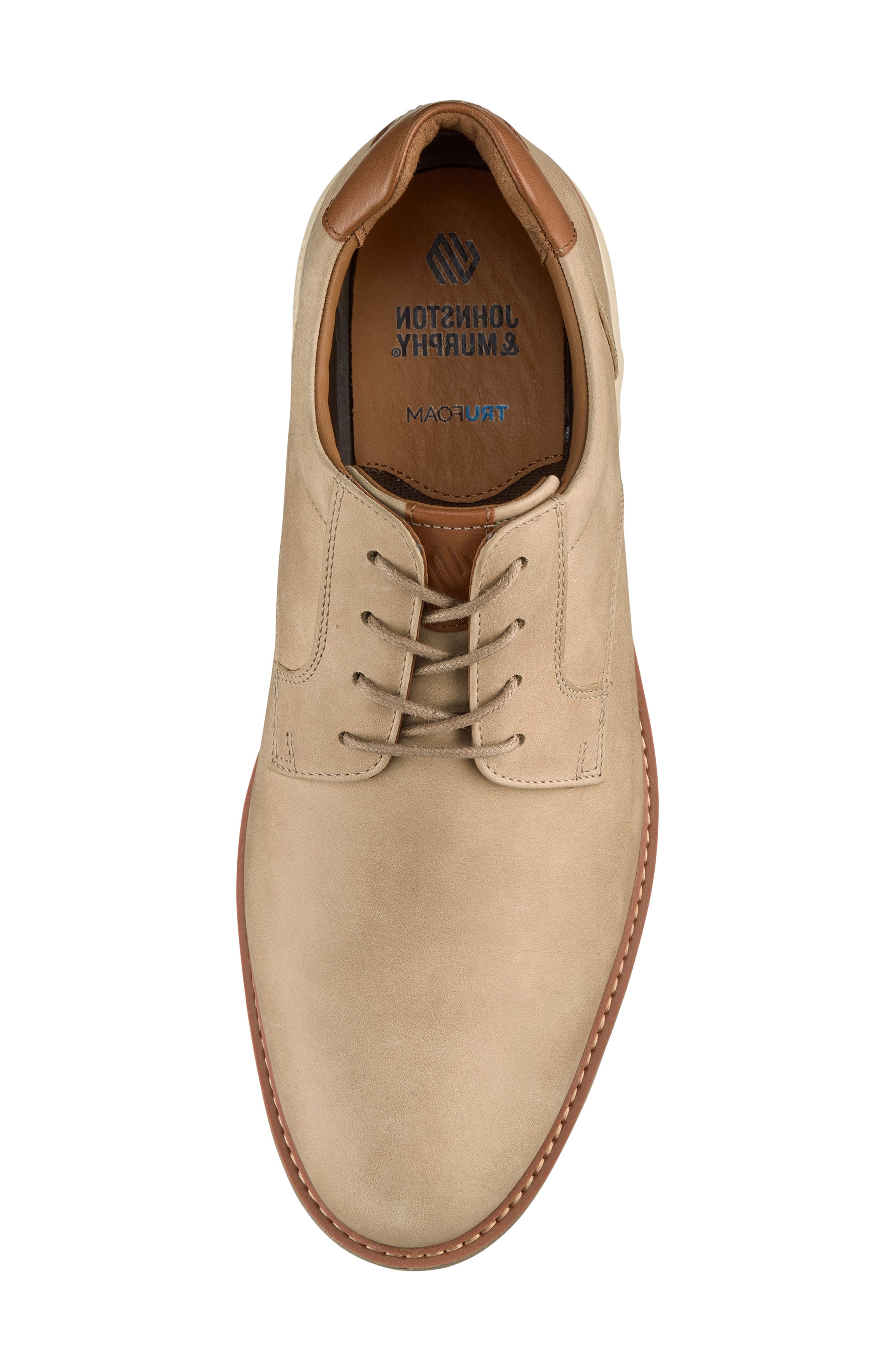 Braxton Plain Toe Derby, Alternate, color, TAUPE NUBUCK