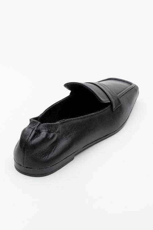 Forever & Always Shoes Liepa Leather Loafers In Black Leather