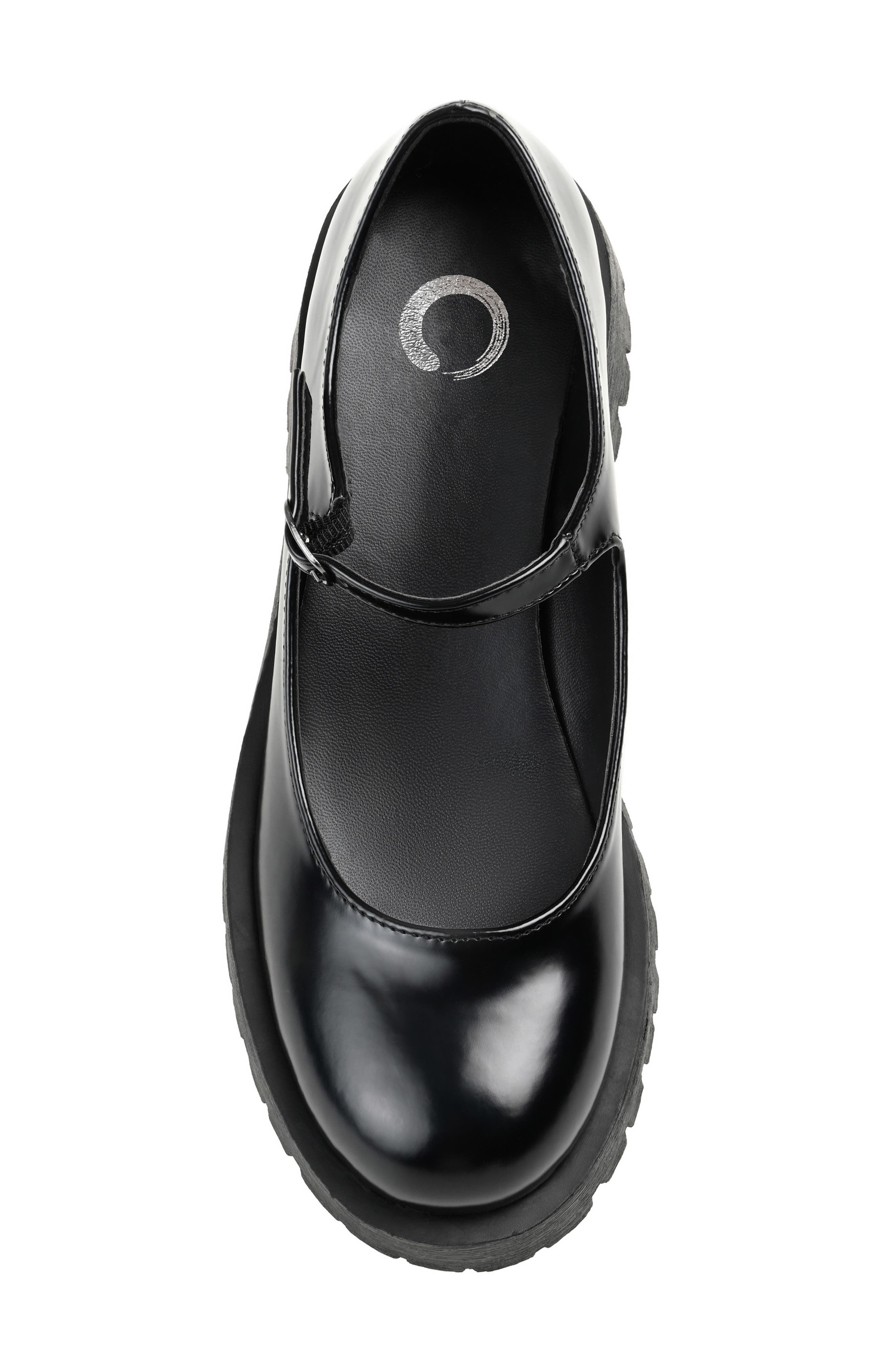 Journee Collection Kamie Mary Jane Platform Flat, Alternate, color, Black
