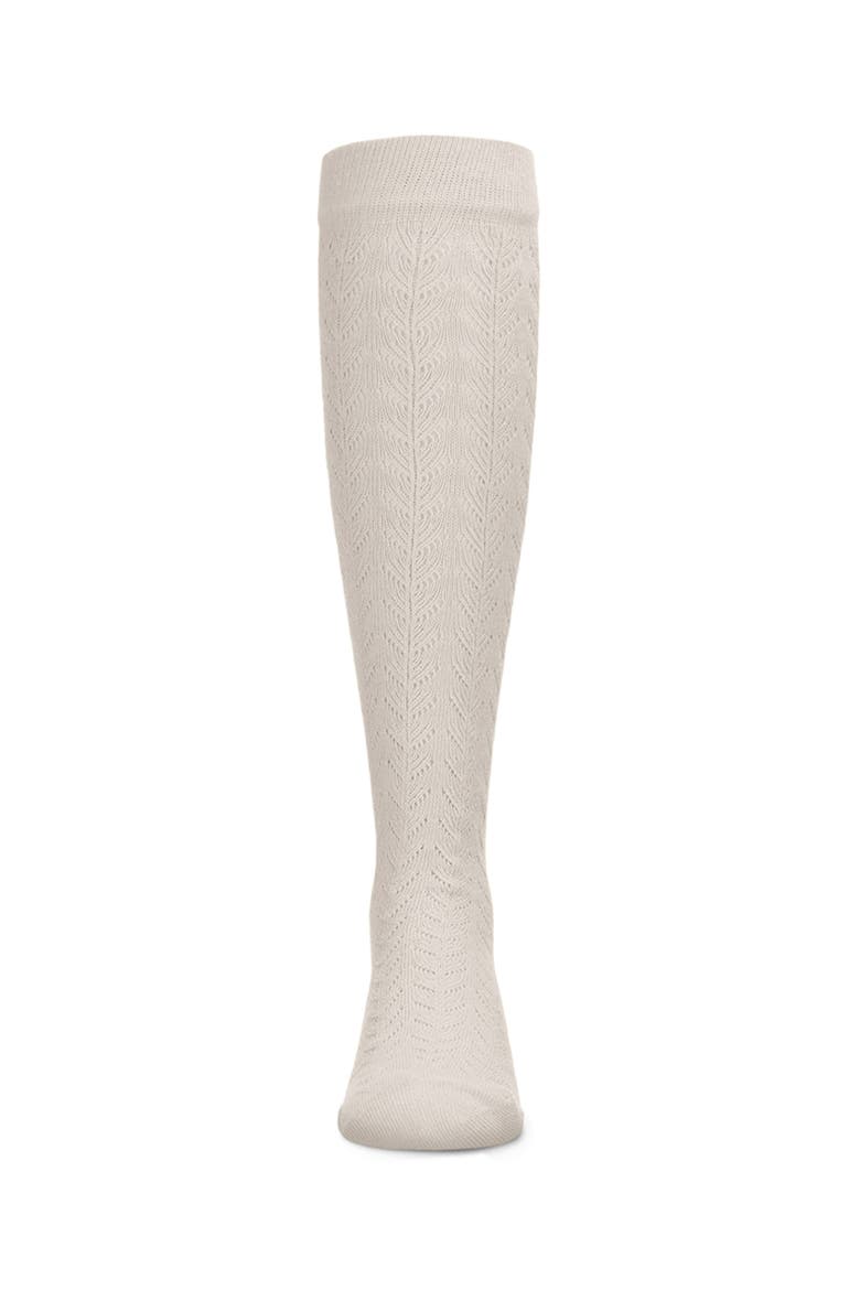 Pelerine Cotton Blend Knee High Socks, Alternate, color, Latte