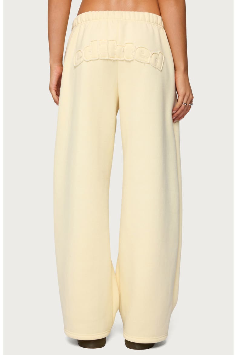 Jaylie Wide Leg Sweatpants, Alternate, color, LIGHT-YELLOW