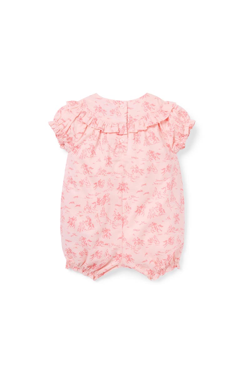 Janie and Jack Baby Western Toile Ruffle Romper, Alternate, color, 