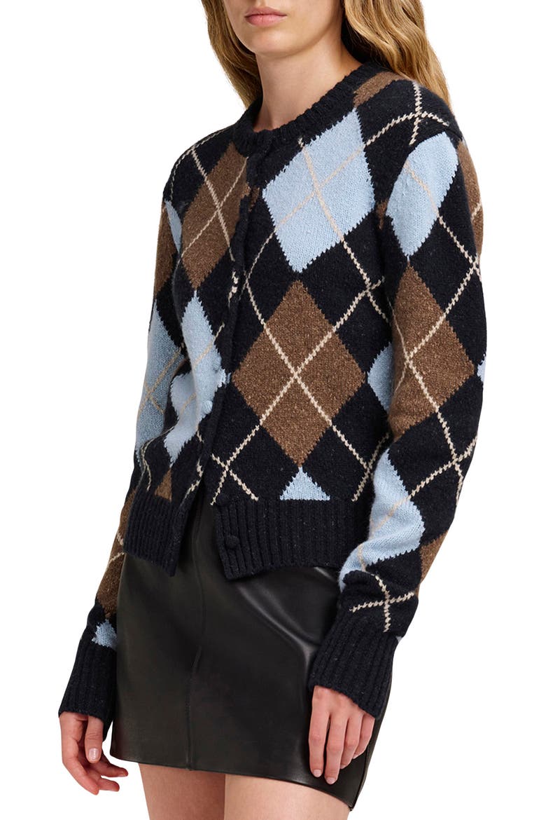 Skyler Wool & Cashmere Cardigan, Alternate, color, SKY BLUE COMBO