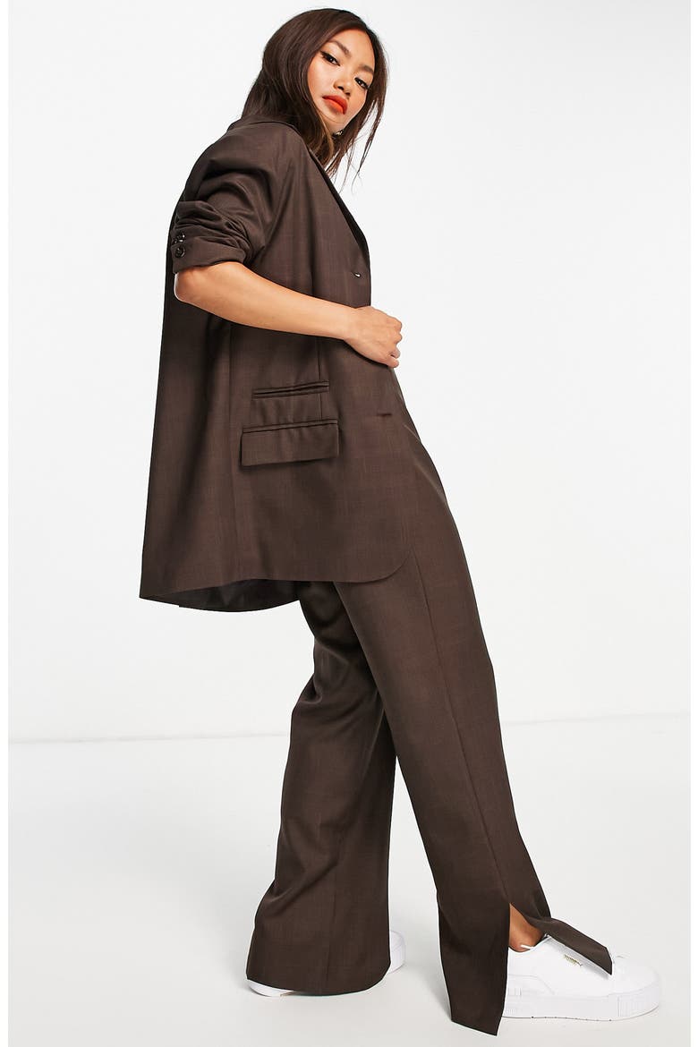 Oversize Blazer, Alternate, color, BROWN