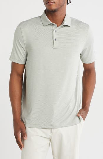 Kenneth Cole Space Dyed Golf Polo In Green