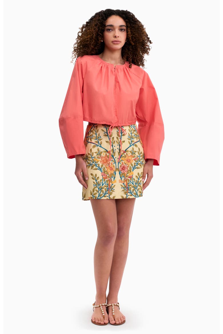 Cleo Printed Skirt, Main, color, Buttercream Multi