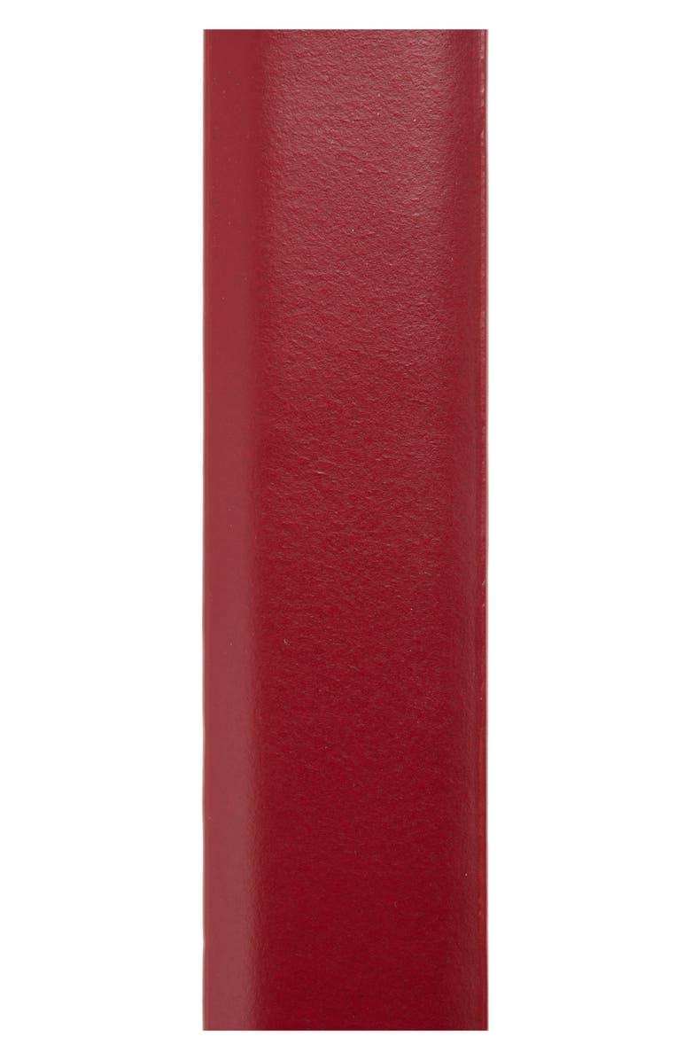 Madewell Chunky Metal Leather Belt, Alternate, color, Wild Cranberry