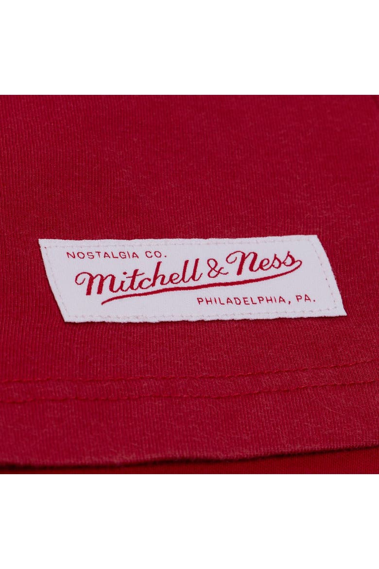 Men's  Mitchell & Ness  Scarlet Ohio State Buckeyes Core Icon T-Shirt, Alternate, color, Scarlet