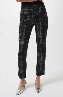 Jacquard Sweater Knit Straight Leg Pants