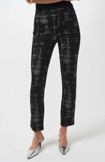Jacquard Sweater Knit Straight Leg Pants