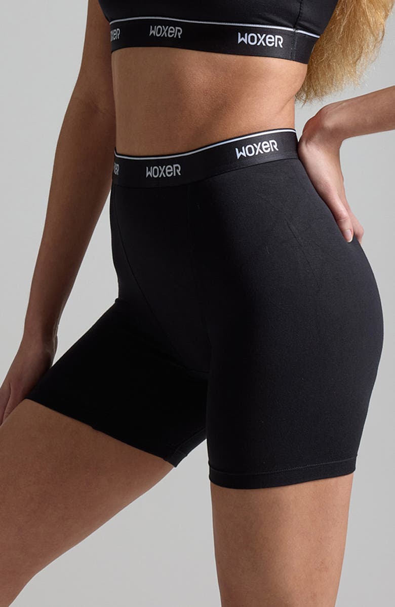 Woxer Baller High Rise Ultra-Soft 5-Inch Boxer Briefs, Alternate, color, Black 2.0