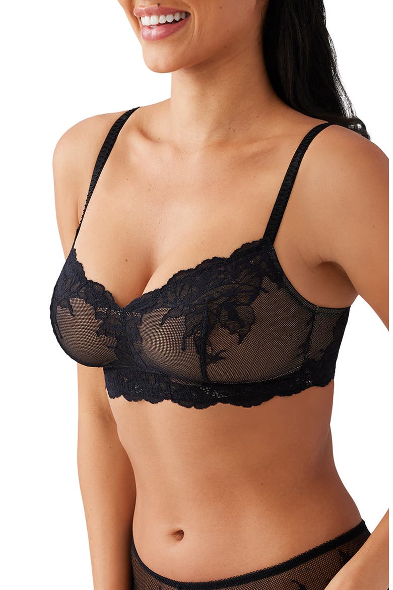 Vivid Attraction Bralette, Alternate, color, BLACK