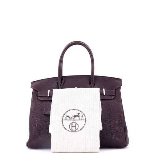 Pre-owned Hermes  Hermes Birkin Handbag Purple Togo With Palladium Hardware 30 In Purple