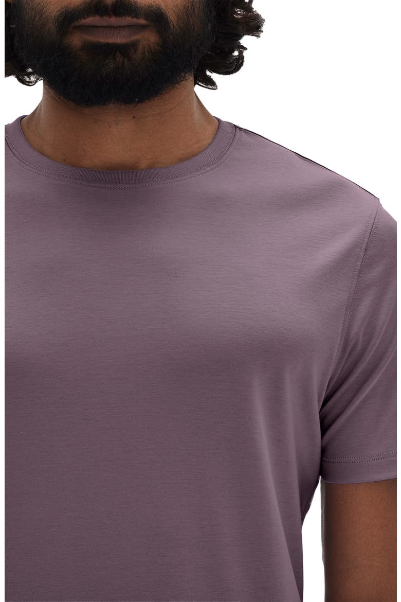 Georgia Pima Cotton T-Shirt, Alternate, color, EVENING PURPLE