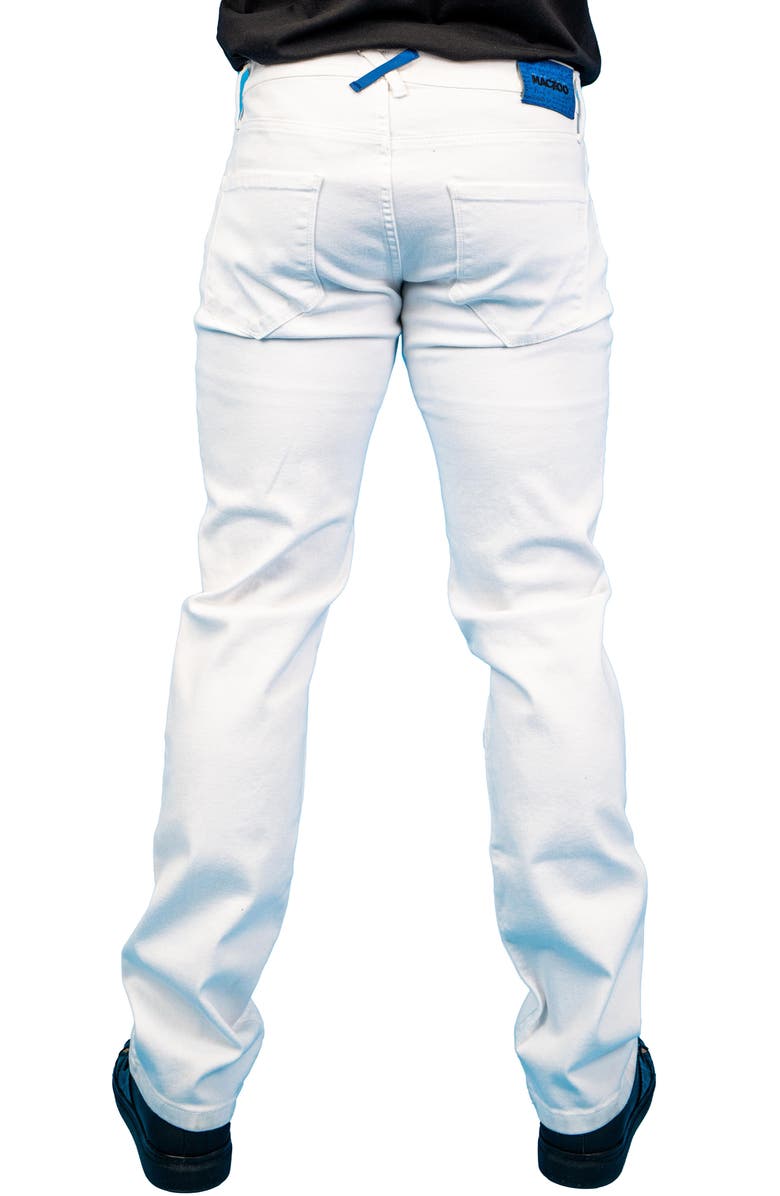 Maceoo Athletic Fit Stretch Jeans, Alternate, color, White