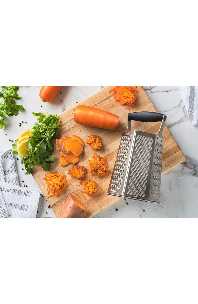 CUISIPRO 6 Sided Boxed Grater With Bonus Ginger Grater, Alternate, color, Silver