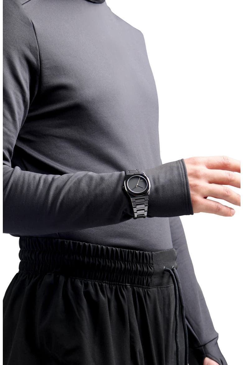 Ceramica Bracelet Watch, 37mm, Alternate, color, BLACK