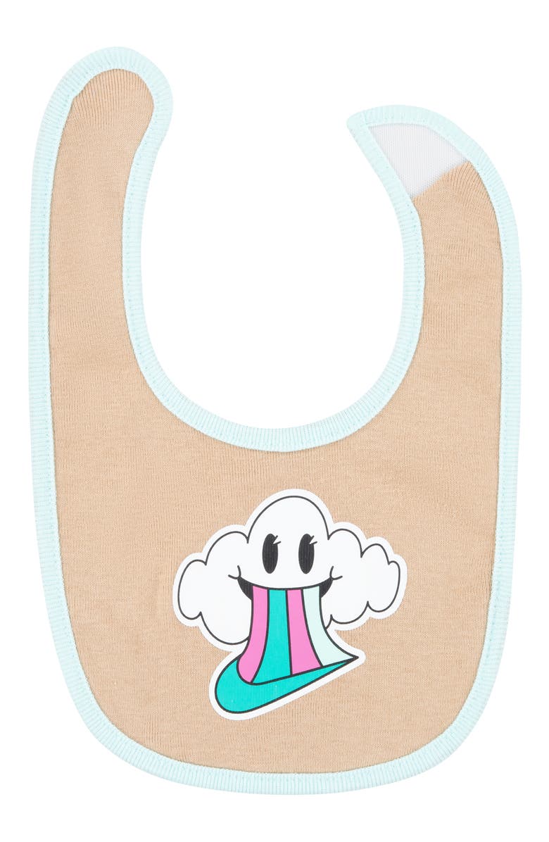 Nike 3-Piece 'N' Is For Nike Bodysuit, Bib & Headband Set, Alternate, color, 